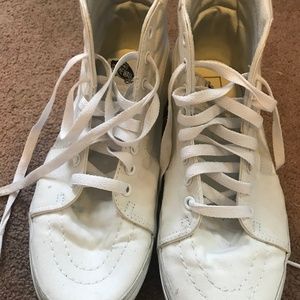 Vans Sk8 Hi White Canvas